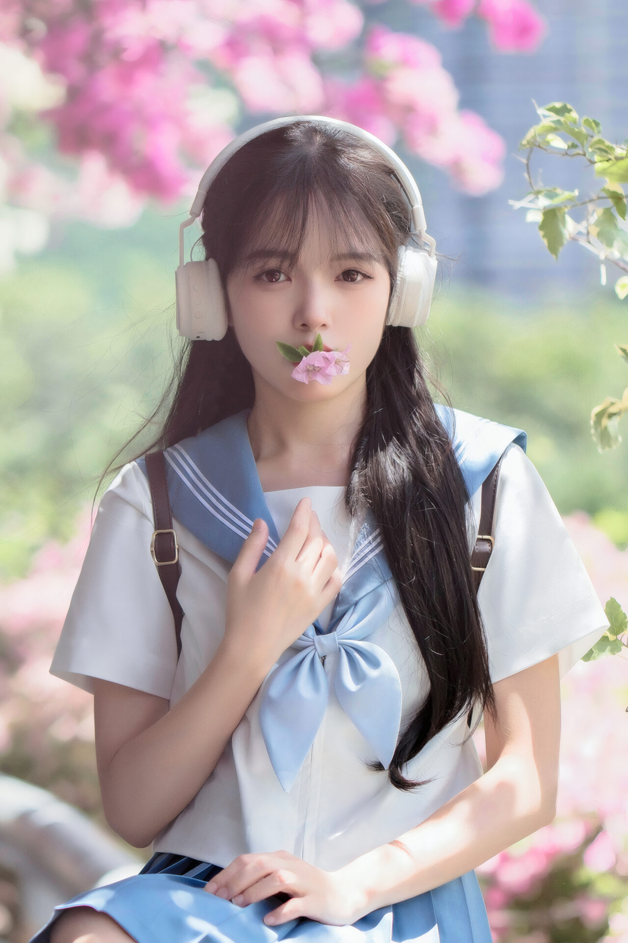 夏セーラー服（半袖・水色）・スカート（水色）セット SailorStyle